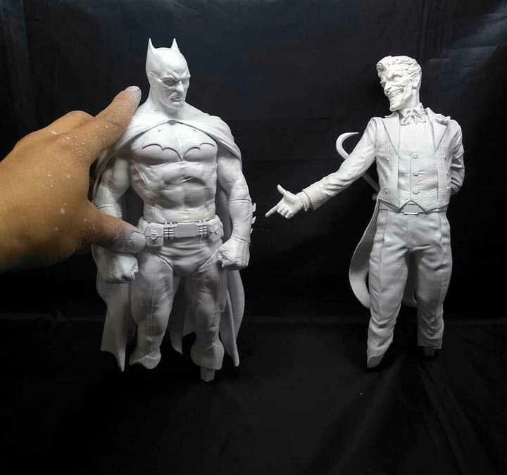 Batman Sanity Diorama: Paint and Finish Process Pictures