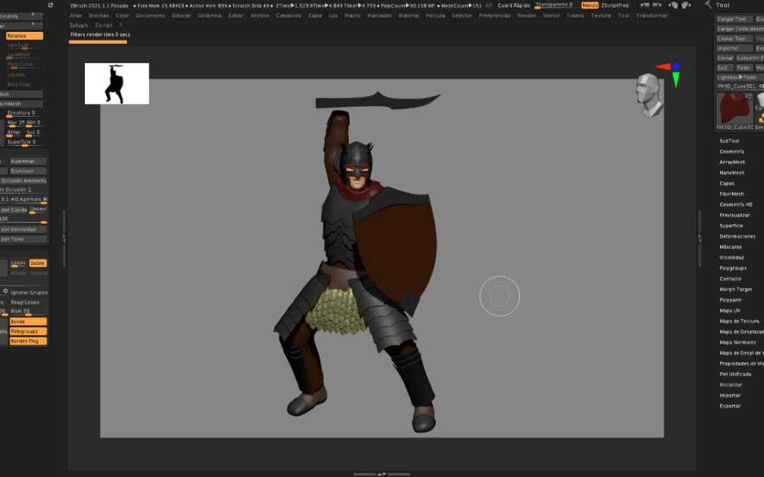 Orc 3D Modeling – Process Photos