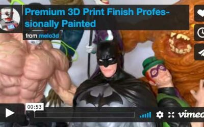 Professionally Painted 3D Prints: Batman Sanity 30″ tall – Video